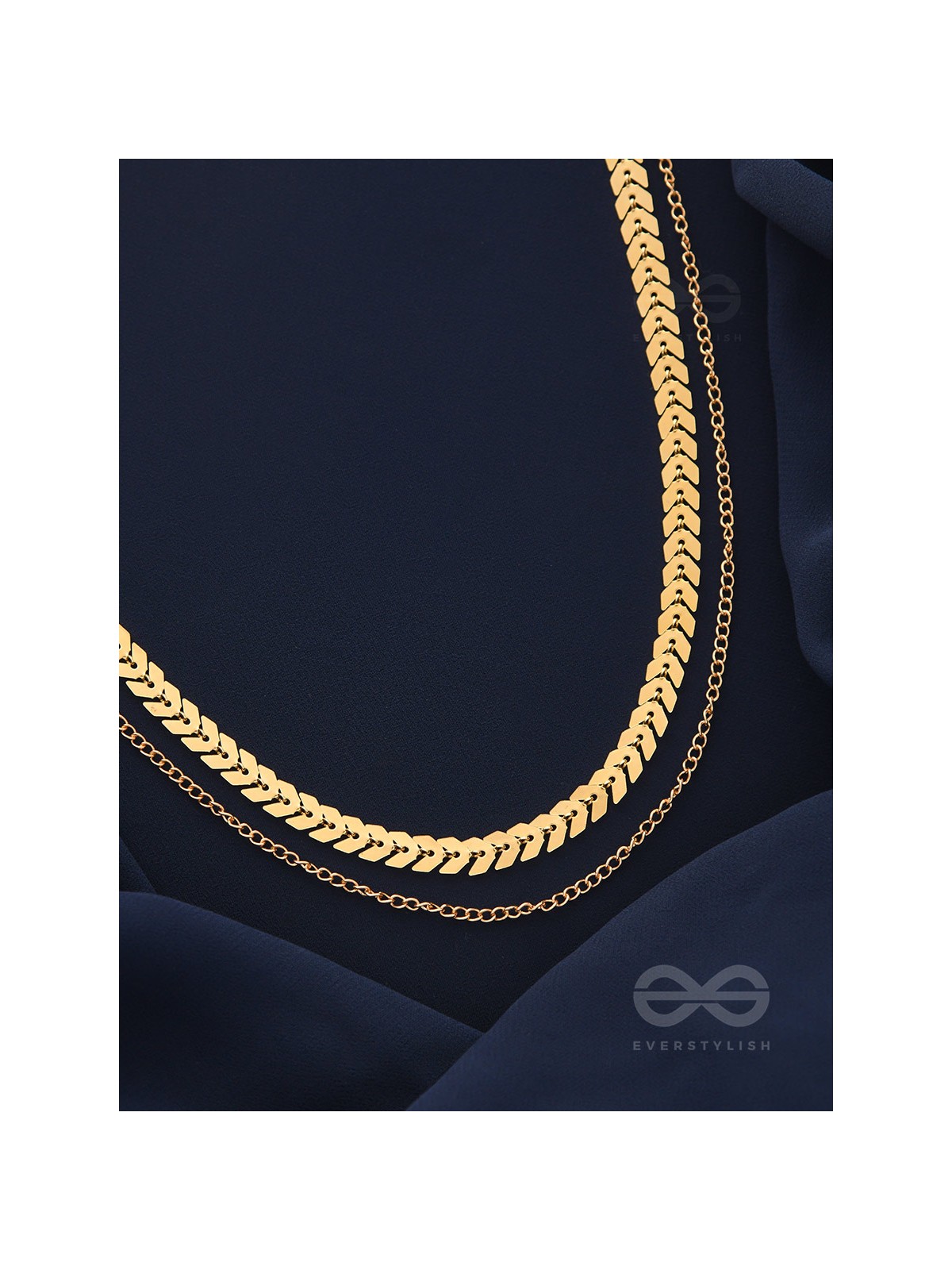 The Chain Of Allure - Golden Statement Neckpiece With Anti-Tarnish Coating 