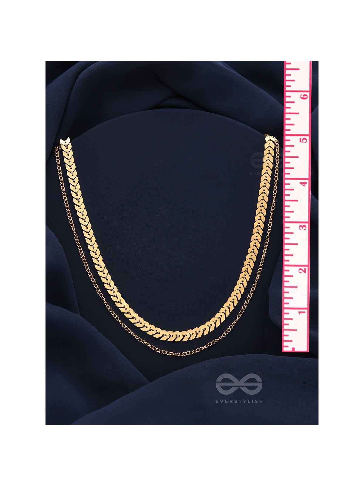 The Chain Of Allure - Golden Statement Neckpiece With Anti-Tarnish Coating 