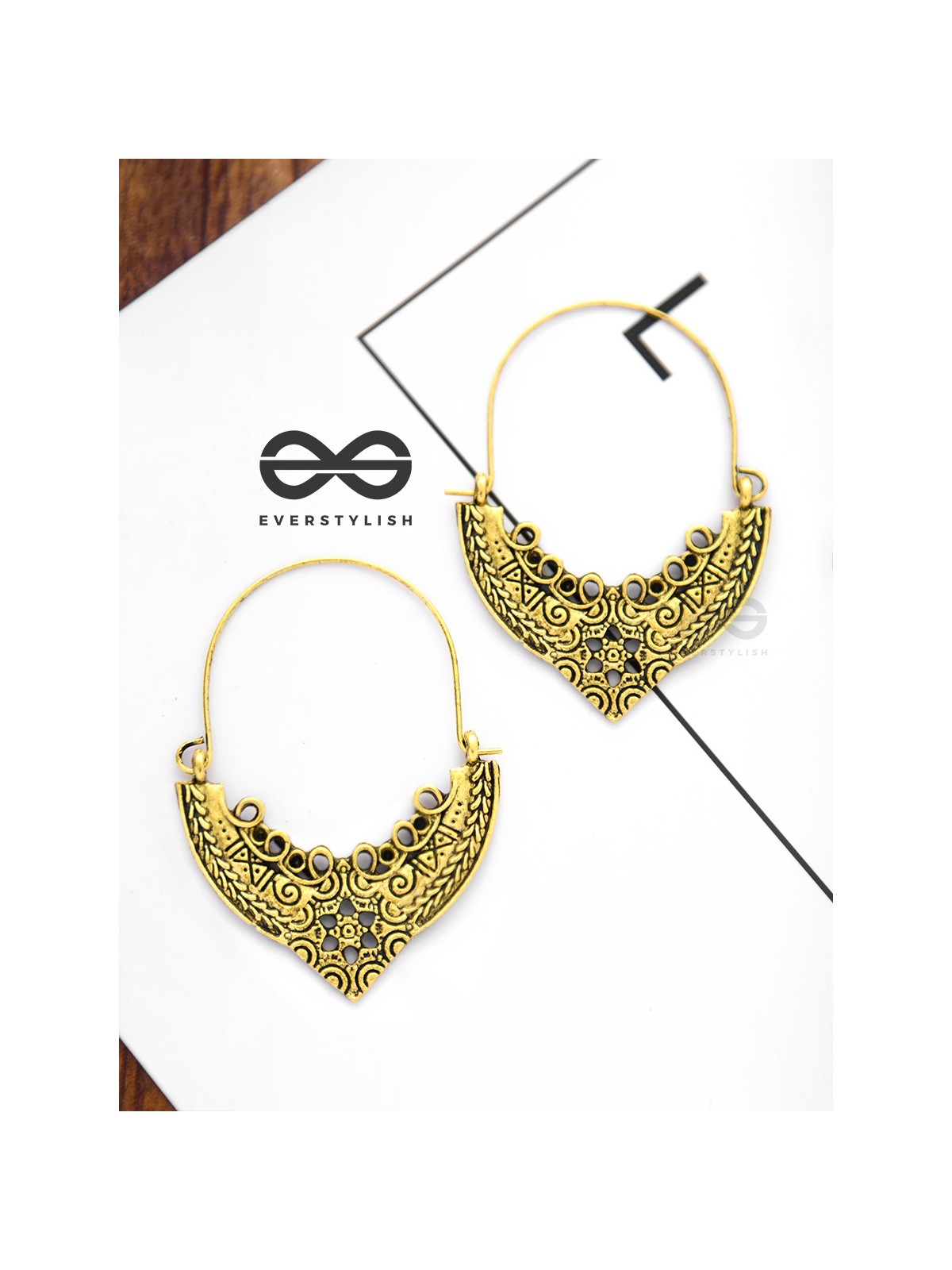 The Vintage Elegance - Golden Boho Earrings