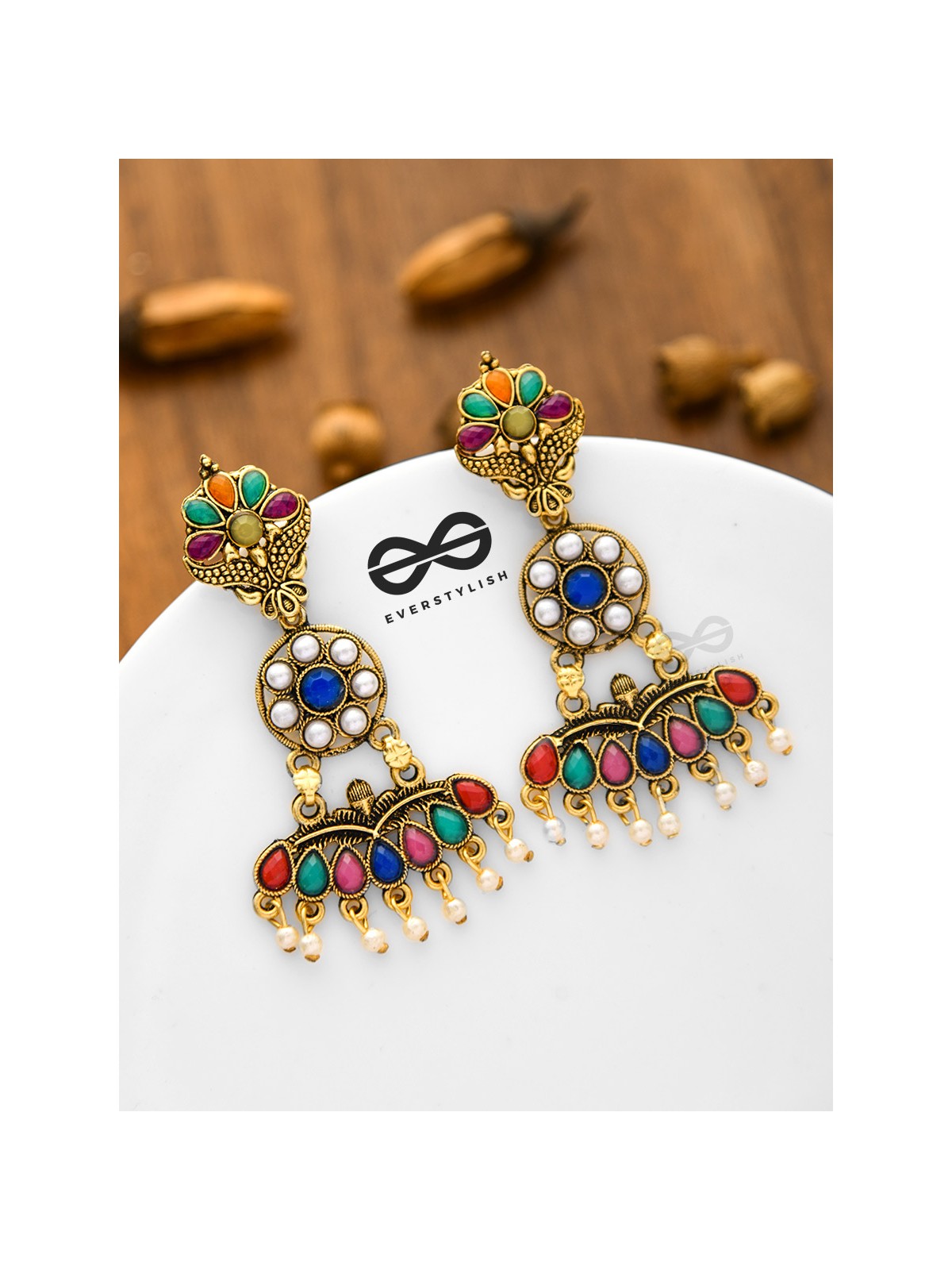 My Gorgeous Self - Statement Multicoloured Earrings