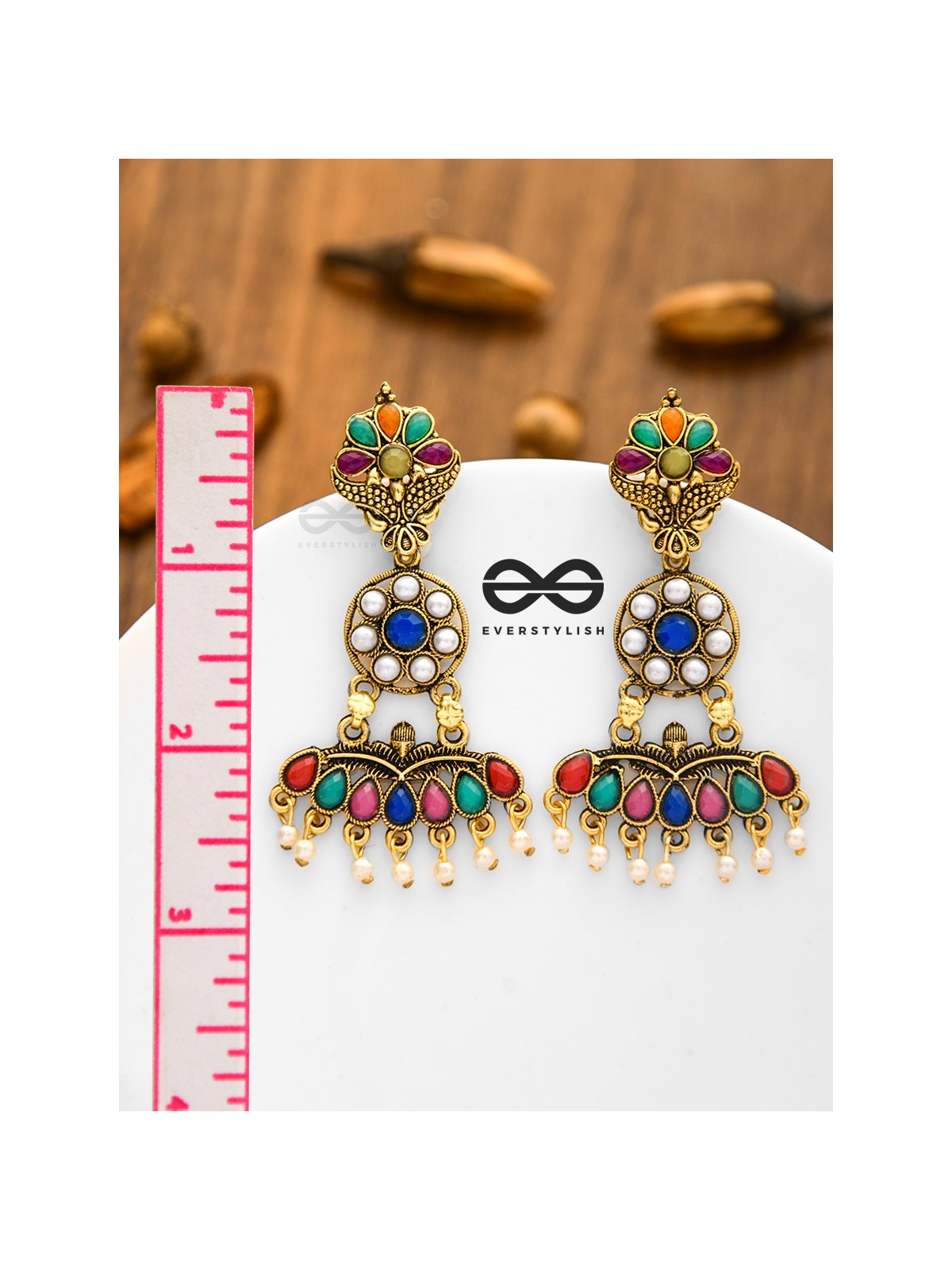 My Gorgeous Self - Statement Multicoloured Earrings