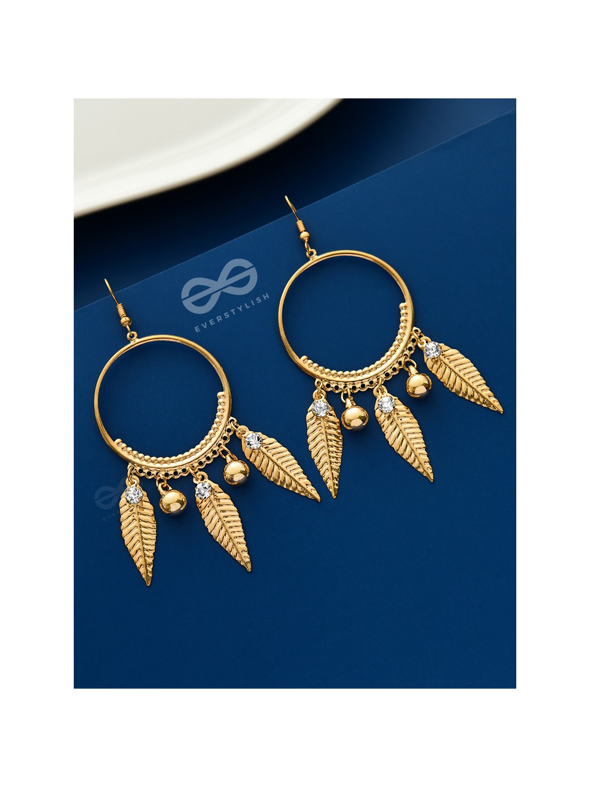 The Dangling Shimmery Leaves - The Golden Charm Collection