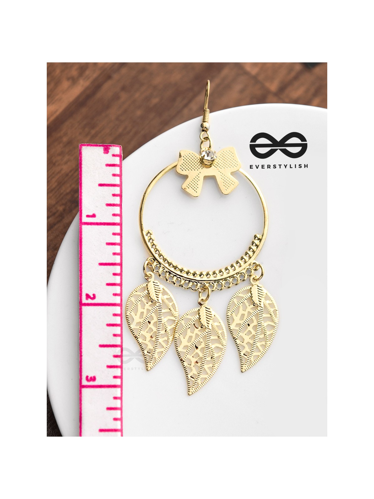 The Playful Charm - Golden Light-weight Earrings