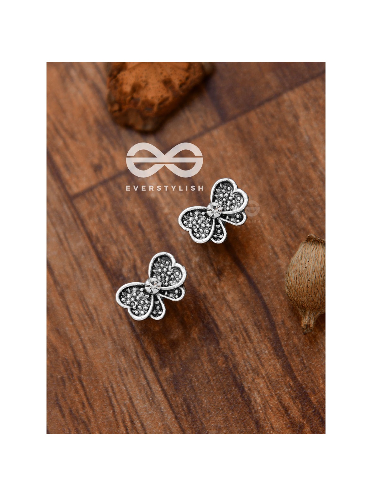 The Shimmery Bowknots - Tiny Trinket Earrings