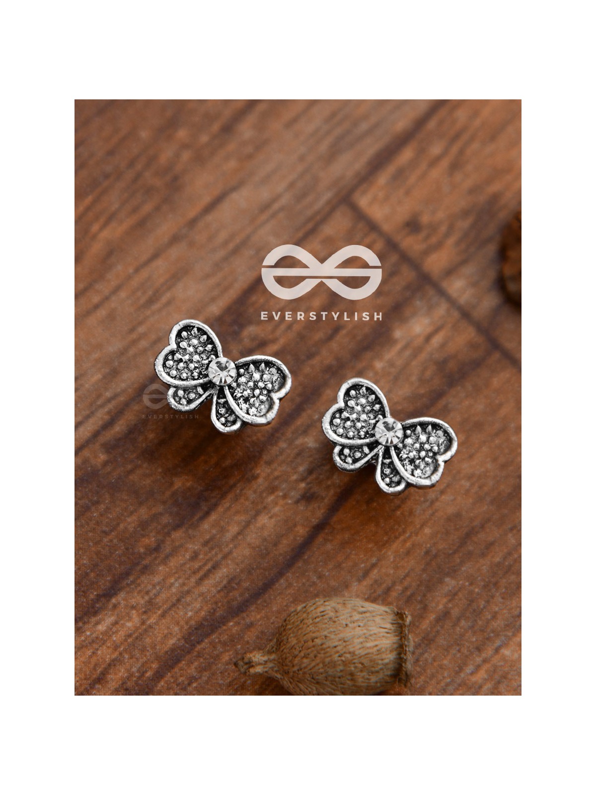 The Shimmery Bowknots - Tiny Trinket Earrings
