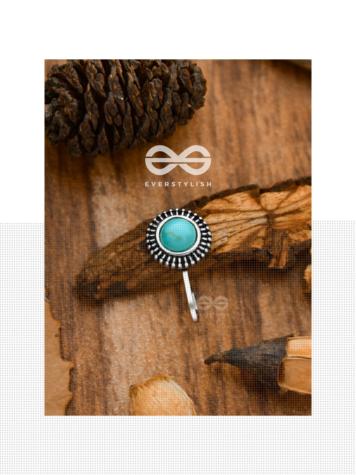 The Bohemian Sun - Turquoise Boho Nosering