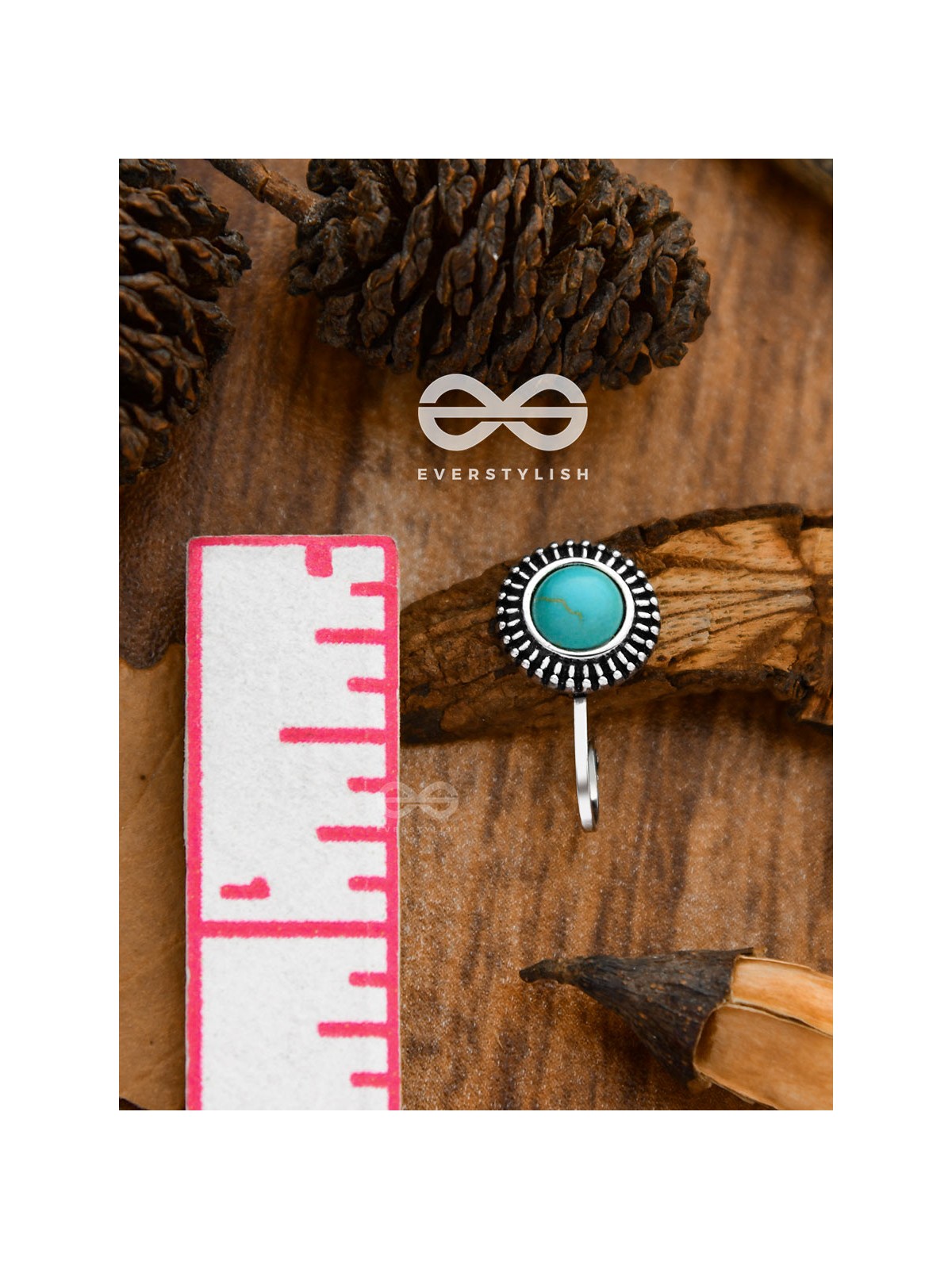 The Bohemian Sun - Turquoise Boho Nosering