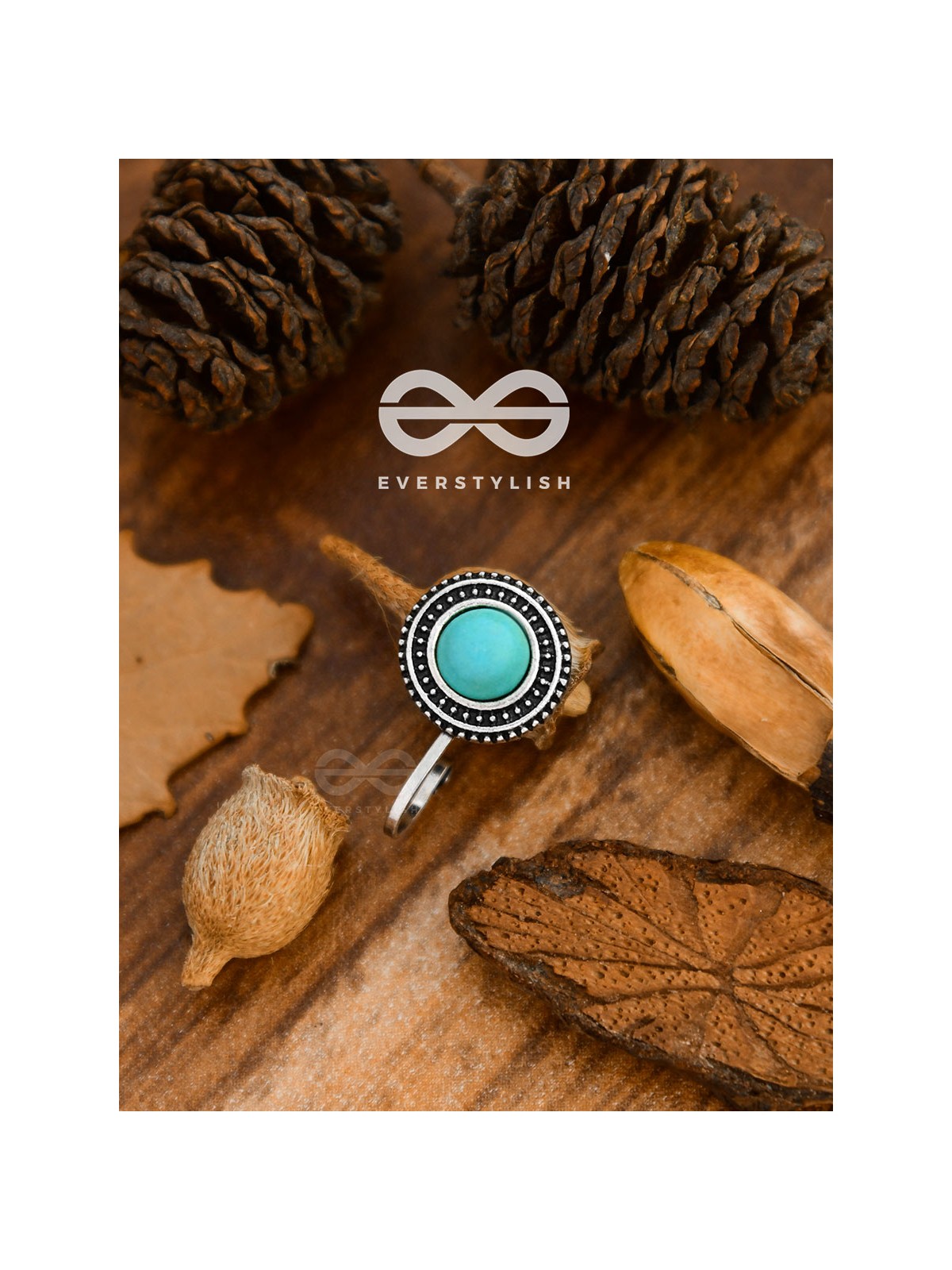 The Bohemian Statement - Turquoise Boho Nosering