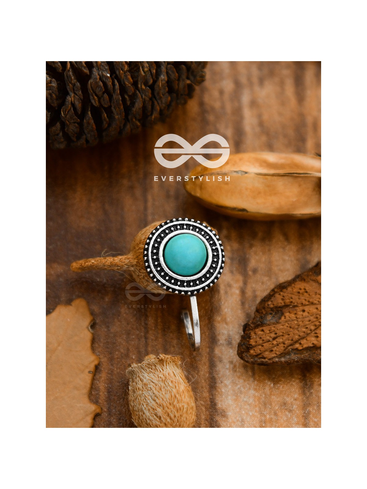 The Bohemian Statement - Turquoise Boho Nosering