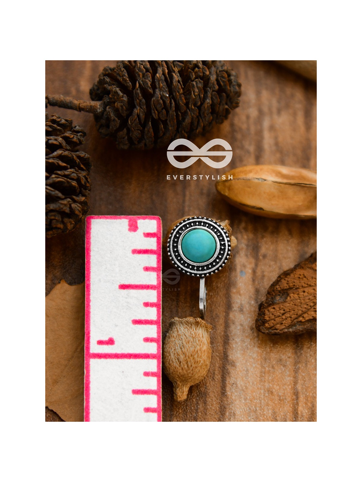 The Bohemian Statement - Turquoise Boho Nosering