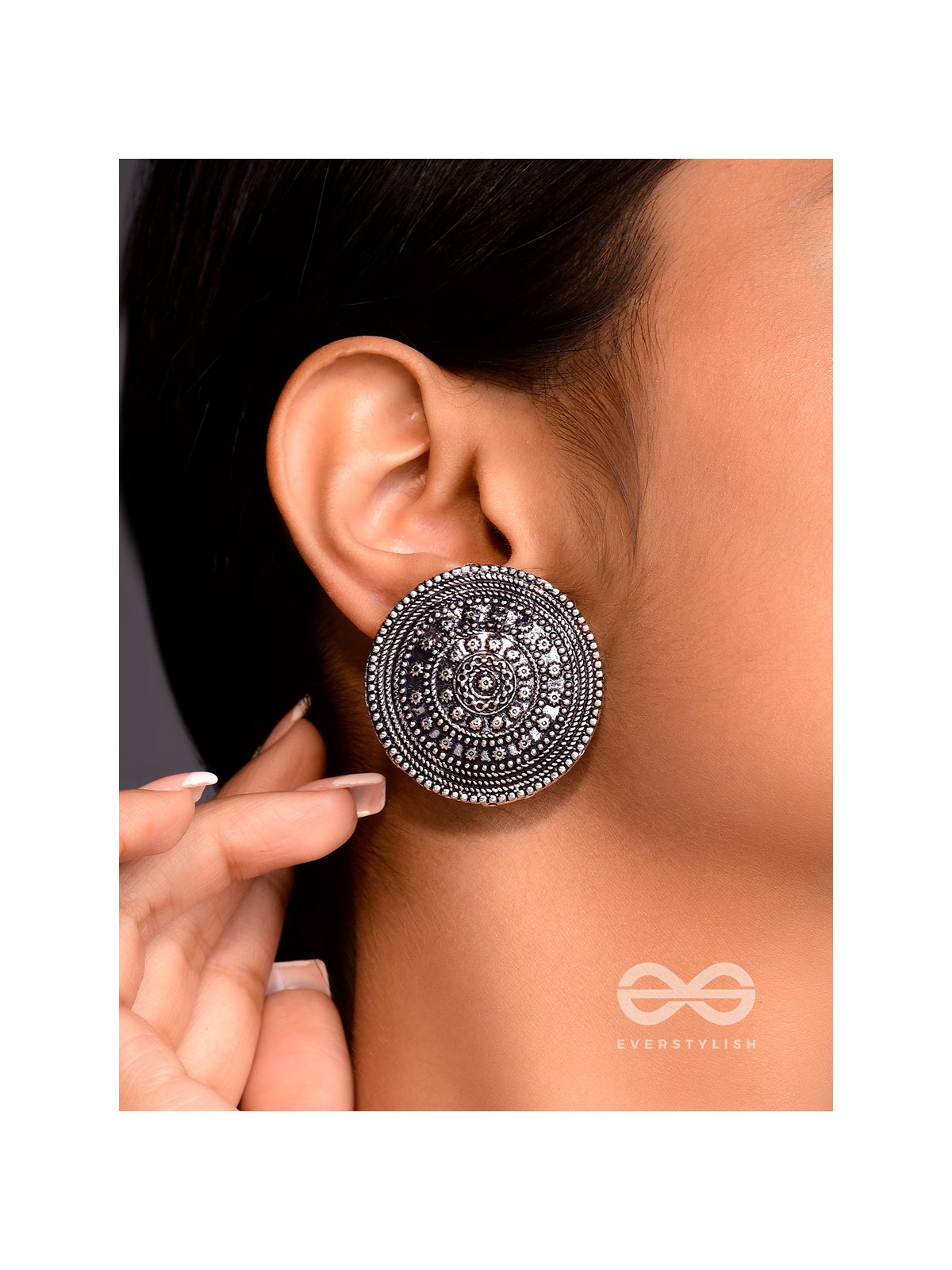 The Shield Of Flowers - Artistic Boho Studs