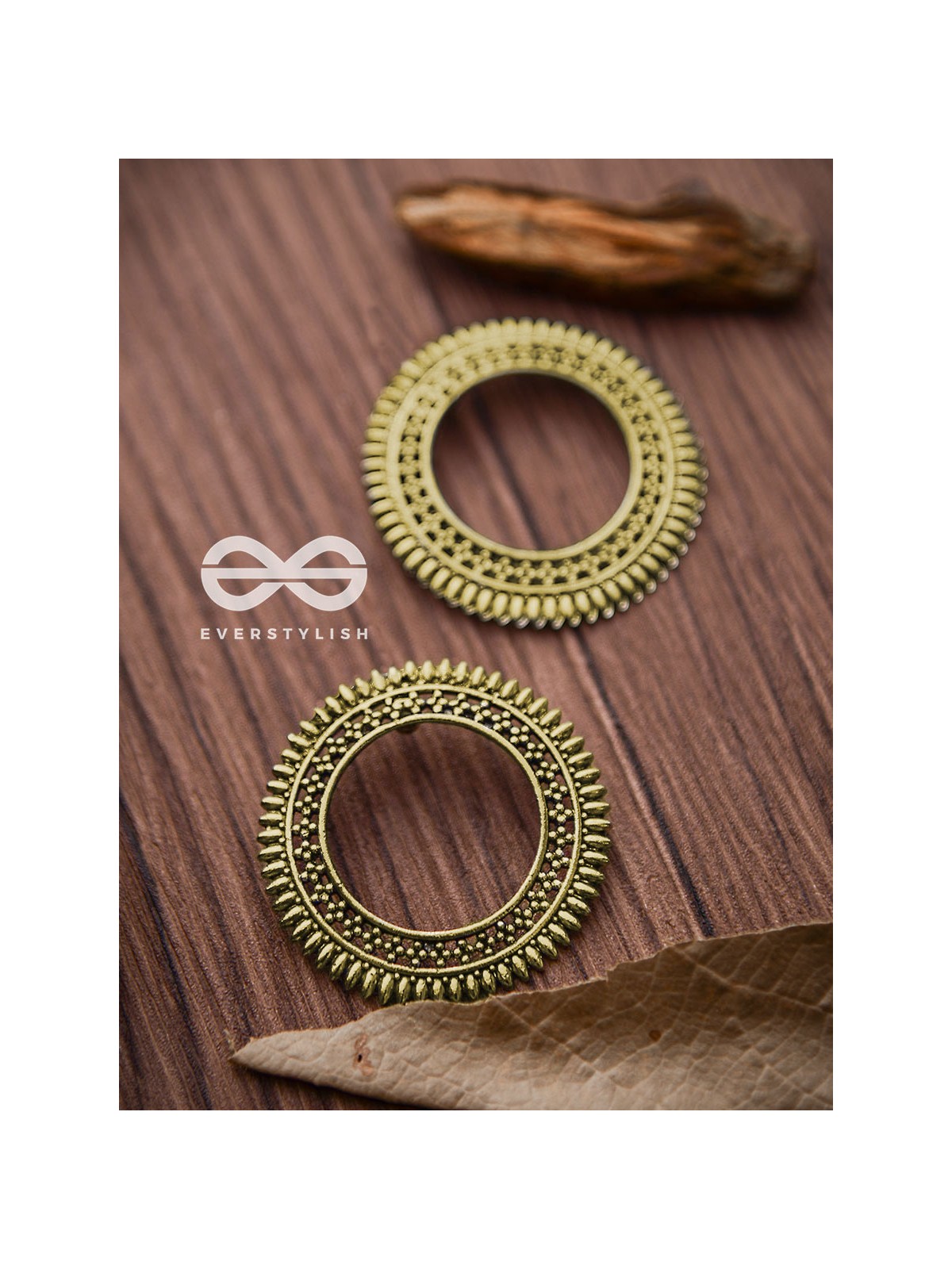The Little Bohemian Sun (Golden) - Oxidised Boho Earrings