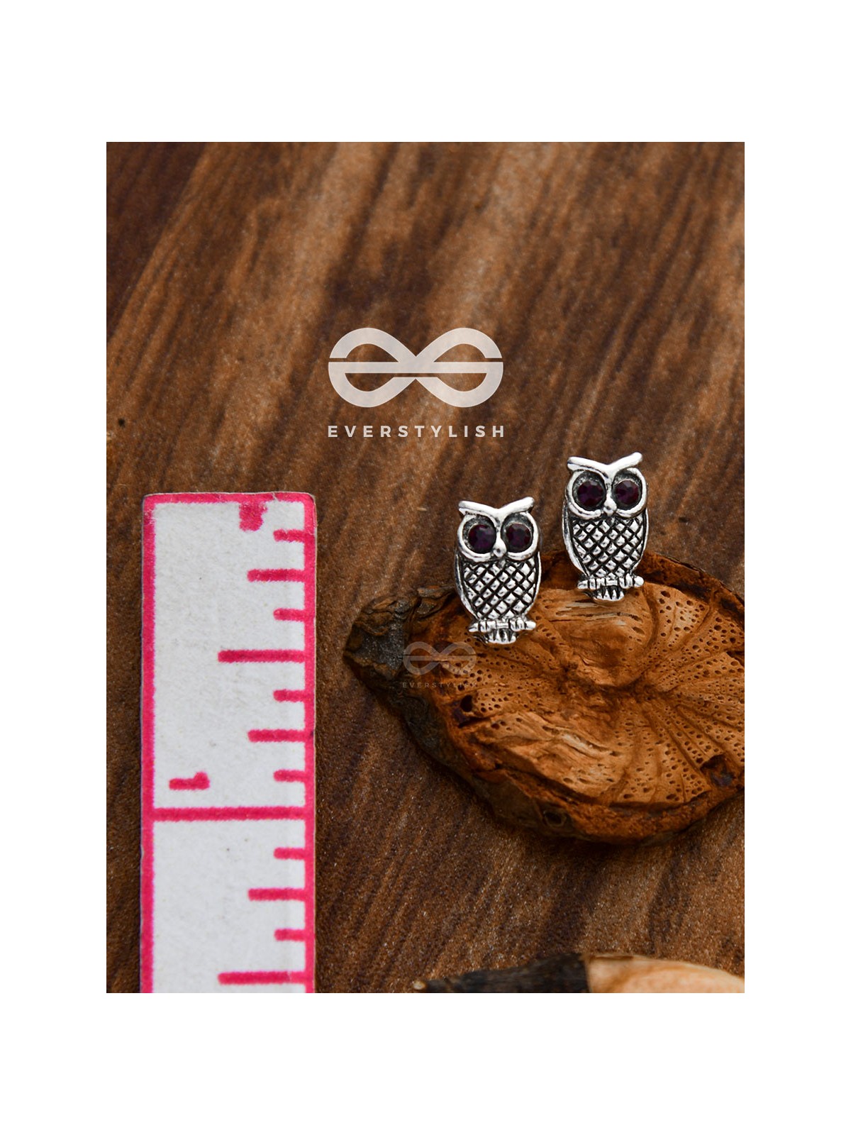 The Little Embellished Owls - Tiny Trinket Earrings