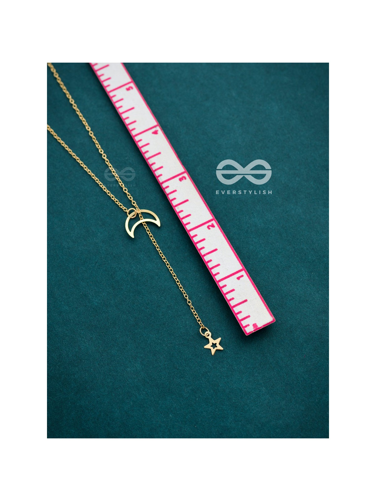 Wrapped In The Night-Sky - Golden Neckpiece With Anti-Tarnish Coating 