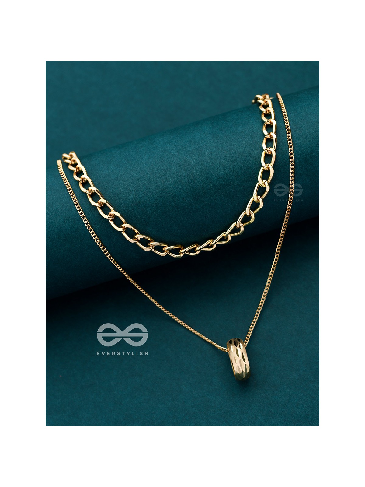 The Girl-Boss Statement - Golden Layered Neckpiece With Anti-Tarnish Coating 