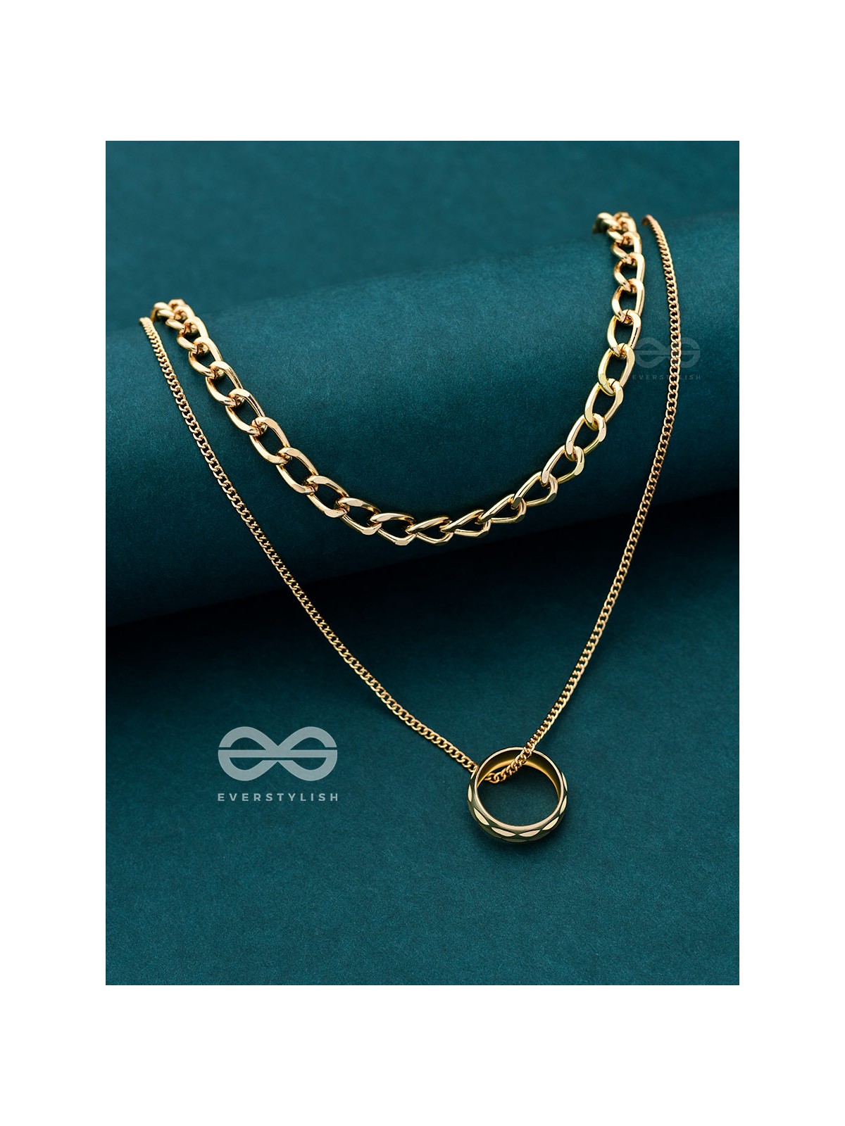 The Girl-Boss Statement - Golden Layered Neckpiece With Anti-Tarnish Coating 