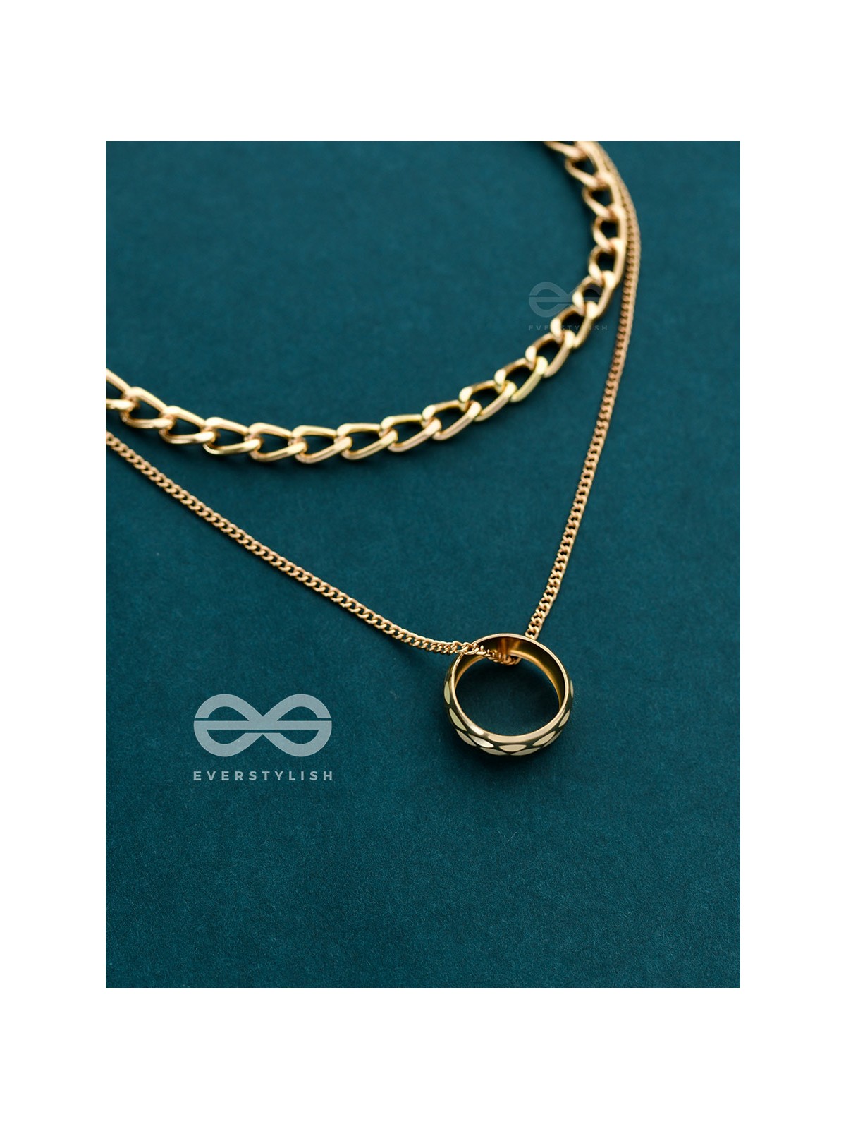 The Girl-Boss Statement - Golden Layered Neckpiece With Anti-Tarnish Coating 