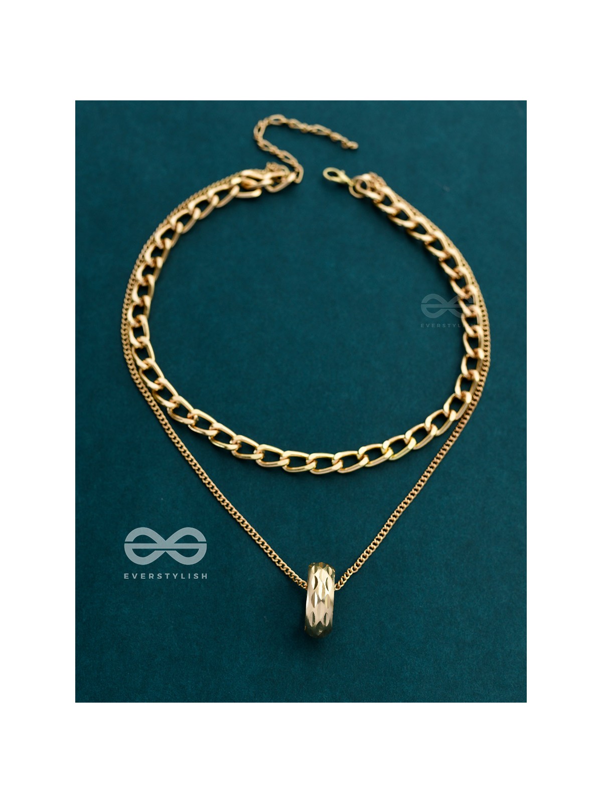 The Girl-Boss Statement - Golden Layered Neckpiece With Anti-Tarnish Coating 