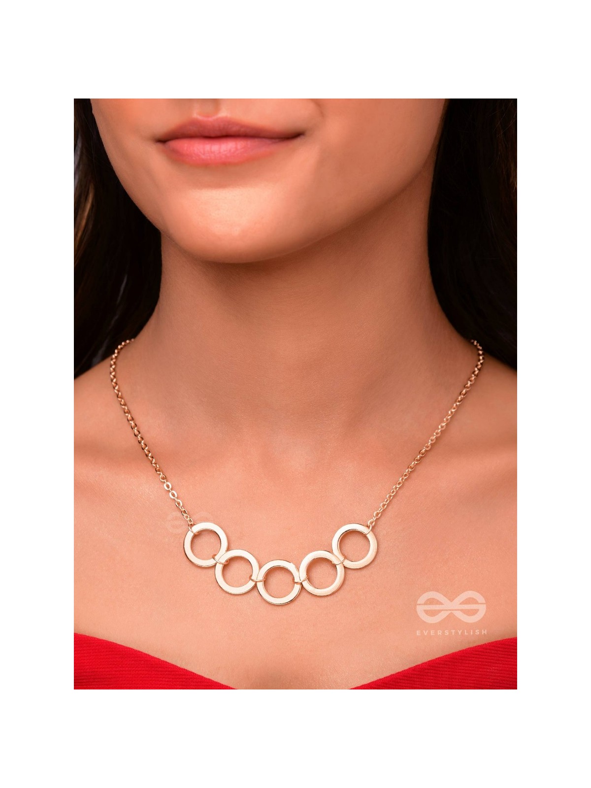 The Elegant Luxury - Golden Statement Neckpiece With Anti-Tarnish Coating 