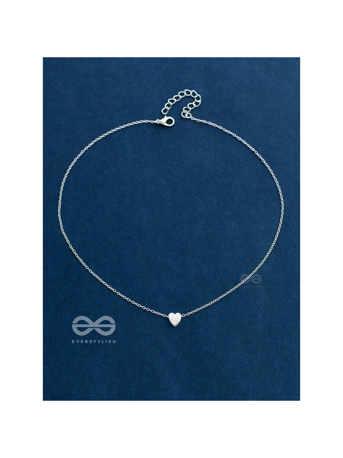 The Dainty Heart Neckpiece - Silver