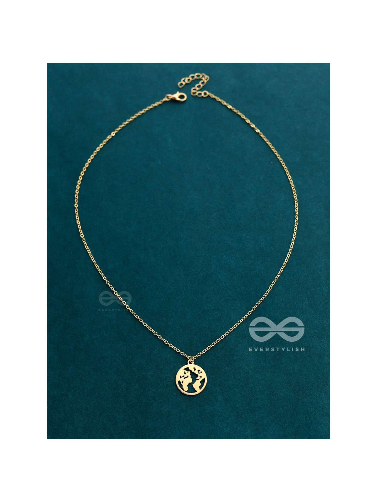 Citizen Of The Globe - Statement Golden Neckpiece With Anti-Tarnish Coating 