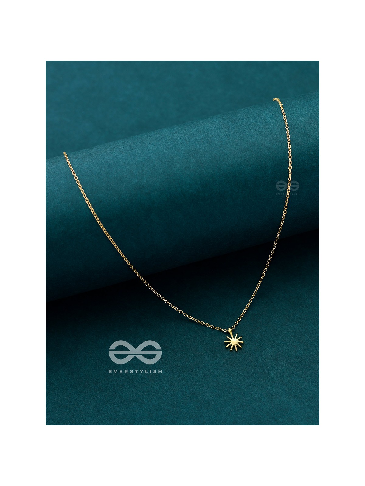 The Dainty Sun Neckpiece - Golden