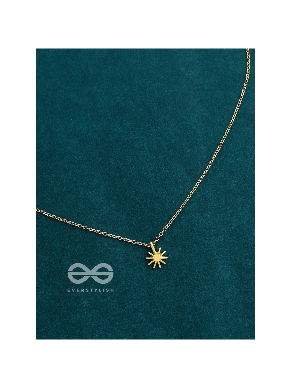 The Dainty Sun Neckpiece - Golden