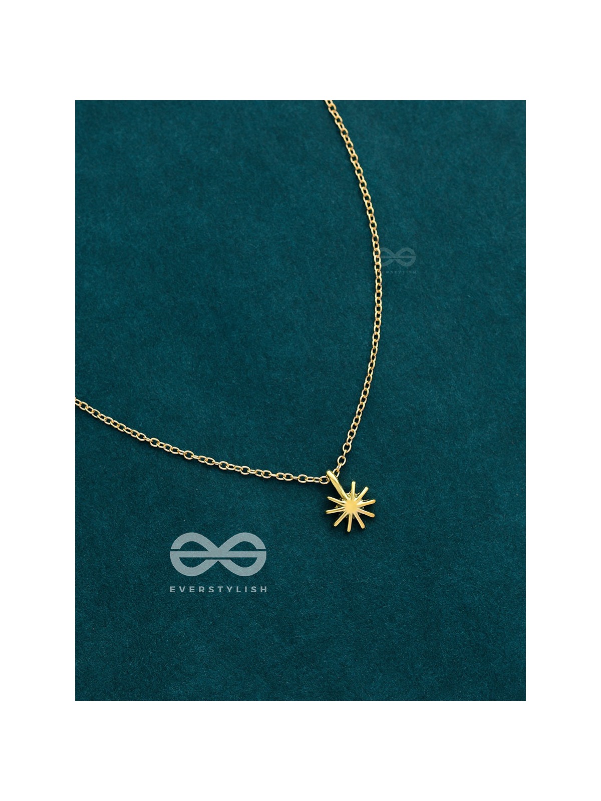 The Dainty Sun Neckpiece - Golden