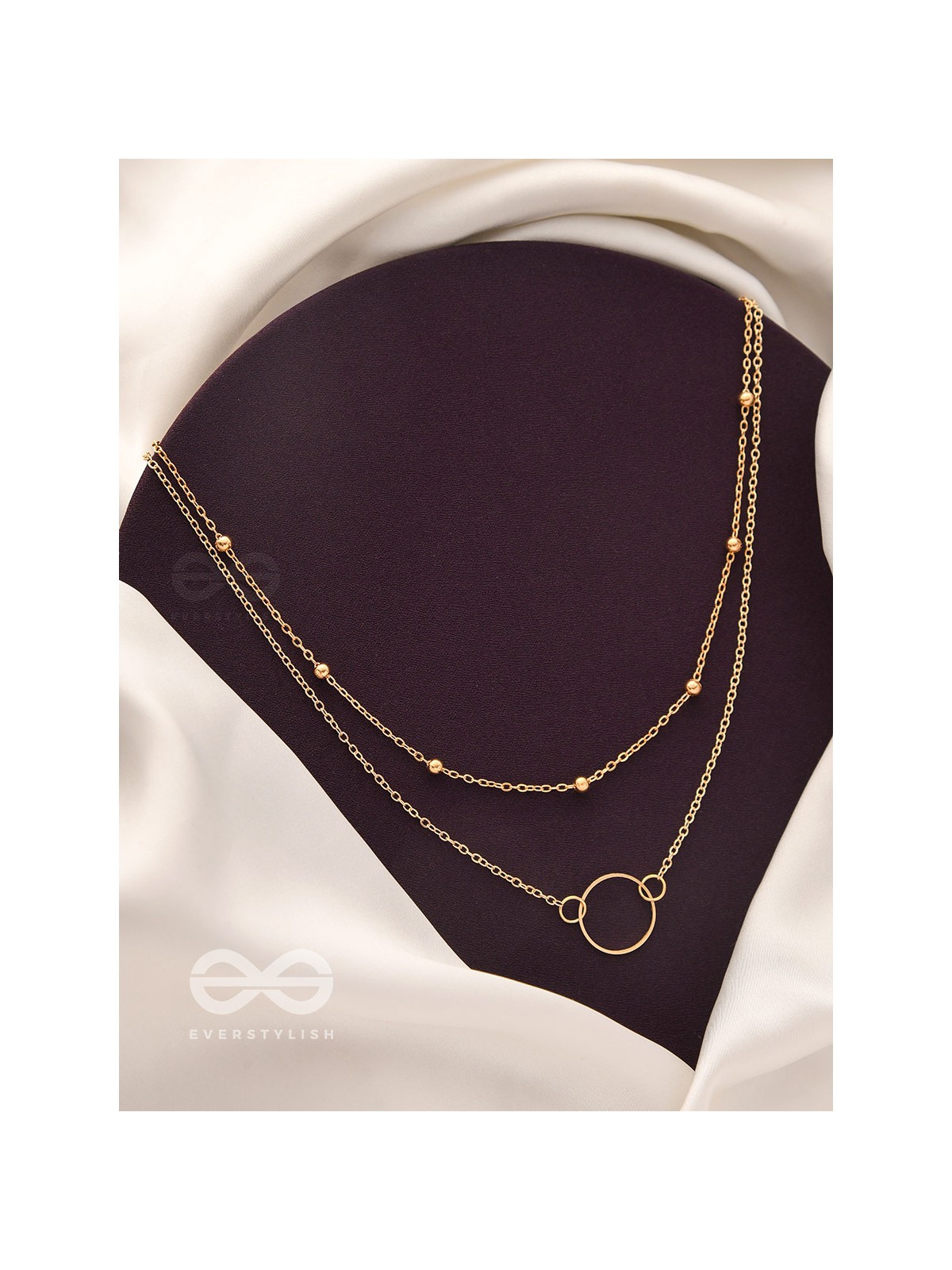 The Lavish Layers Of Elegance - Golden Multilayered Neckpiece With Anti-Tarnish Coating 
