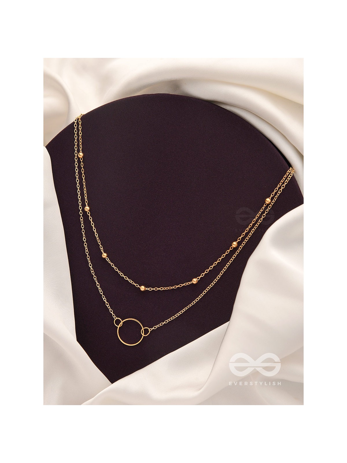 The Lavish Layers Of Elegance - Golden Multilayered Neckpiece With Anti-Tarnish Coating 