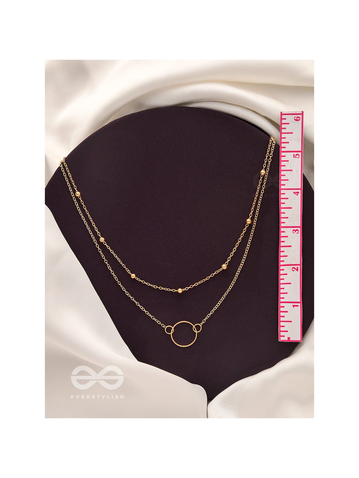 The Lavish Layers Of Elegance - Golden Multilayered Neckpiece With Anti-Tarnish Coating 