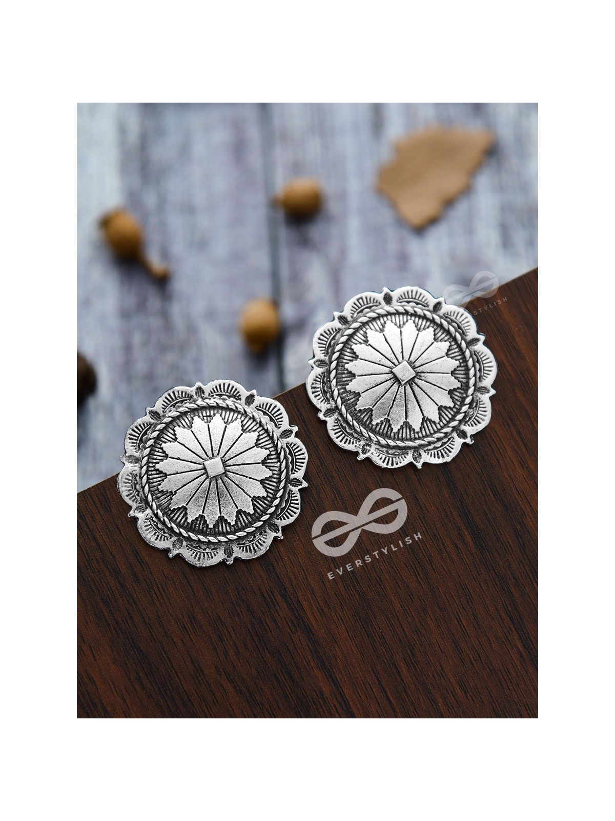 The Eclectic Emblems - Oxidised Boho Earrings
