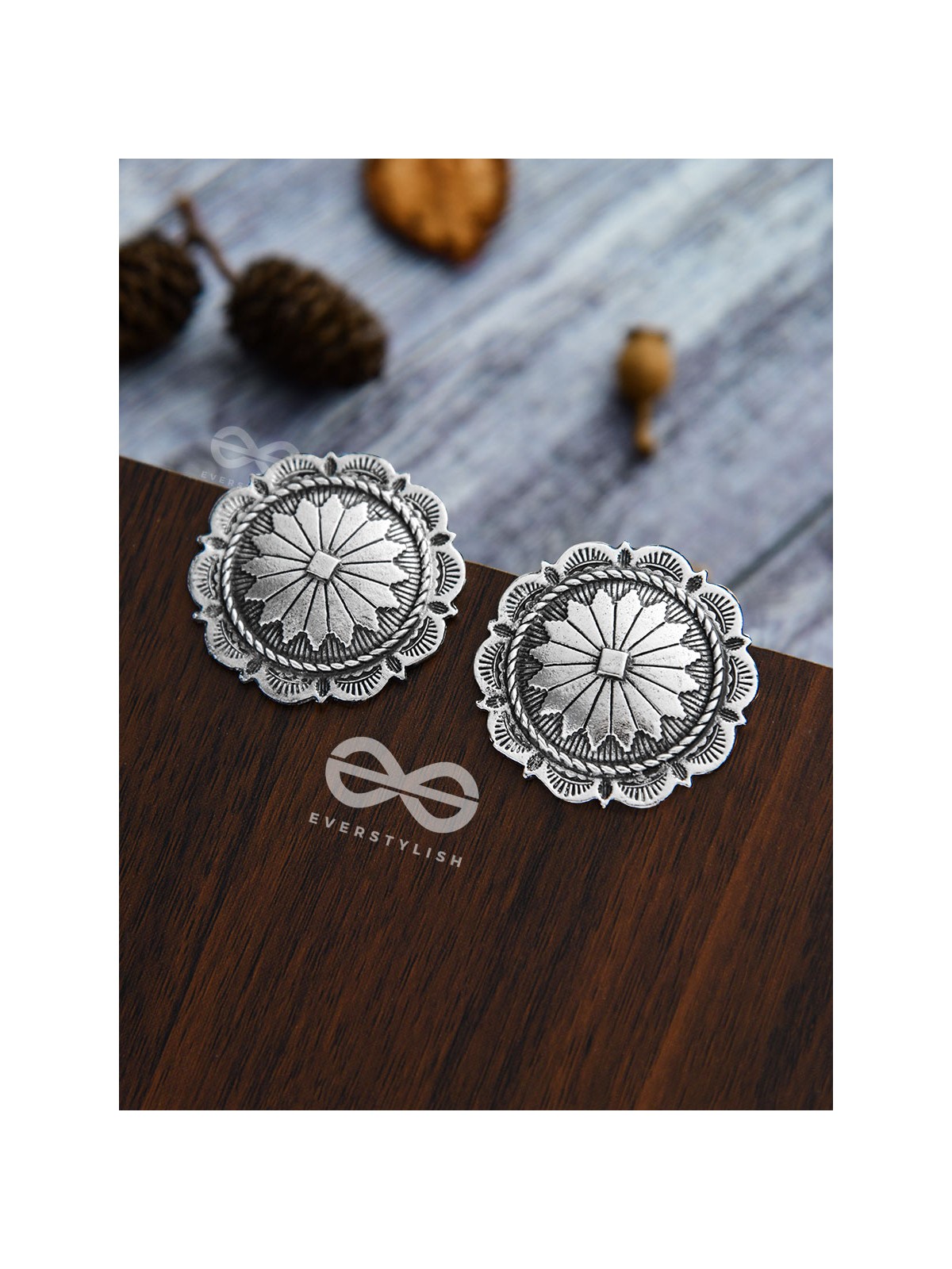 The Eclectic Emblems - Oxidised Boho Earrings