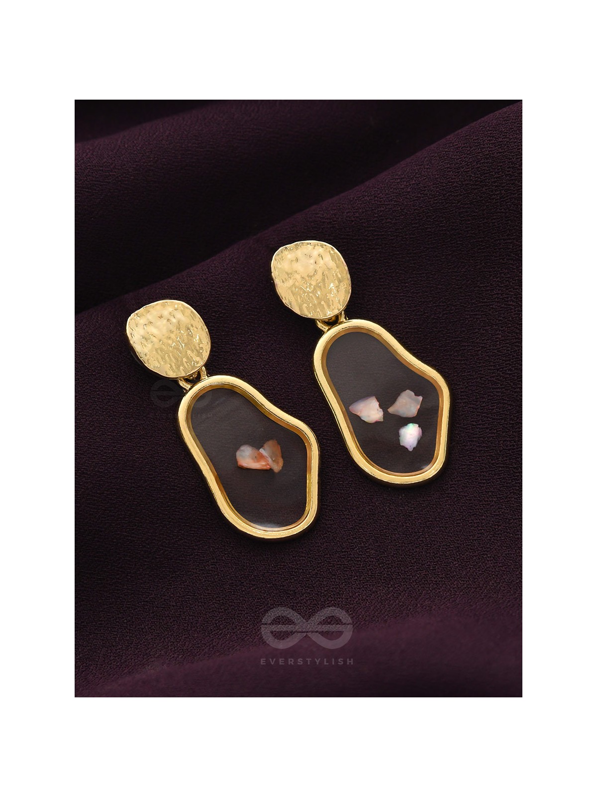 An Eclectic Delight - Golden Statement Earrings