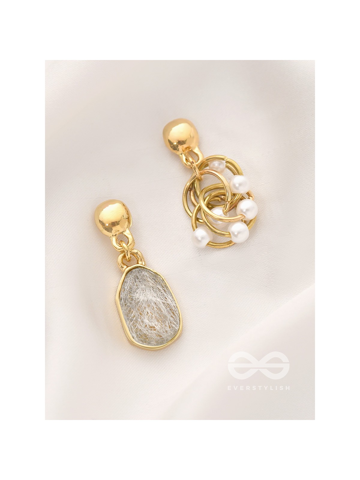 The Entangled Glamour - Statement Golden Earrings