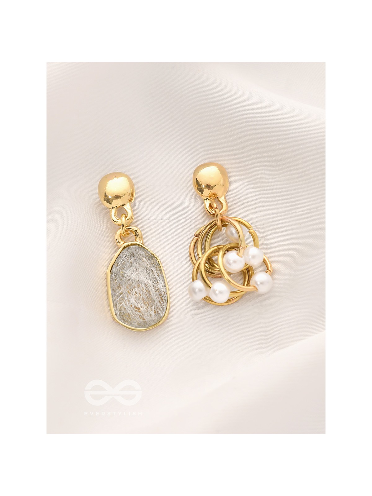 The Entangled Glamour - Statement Golden Earrings