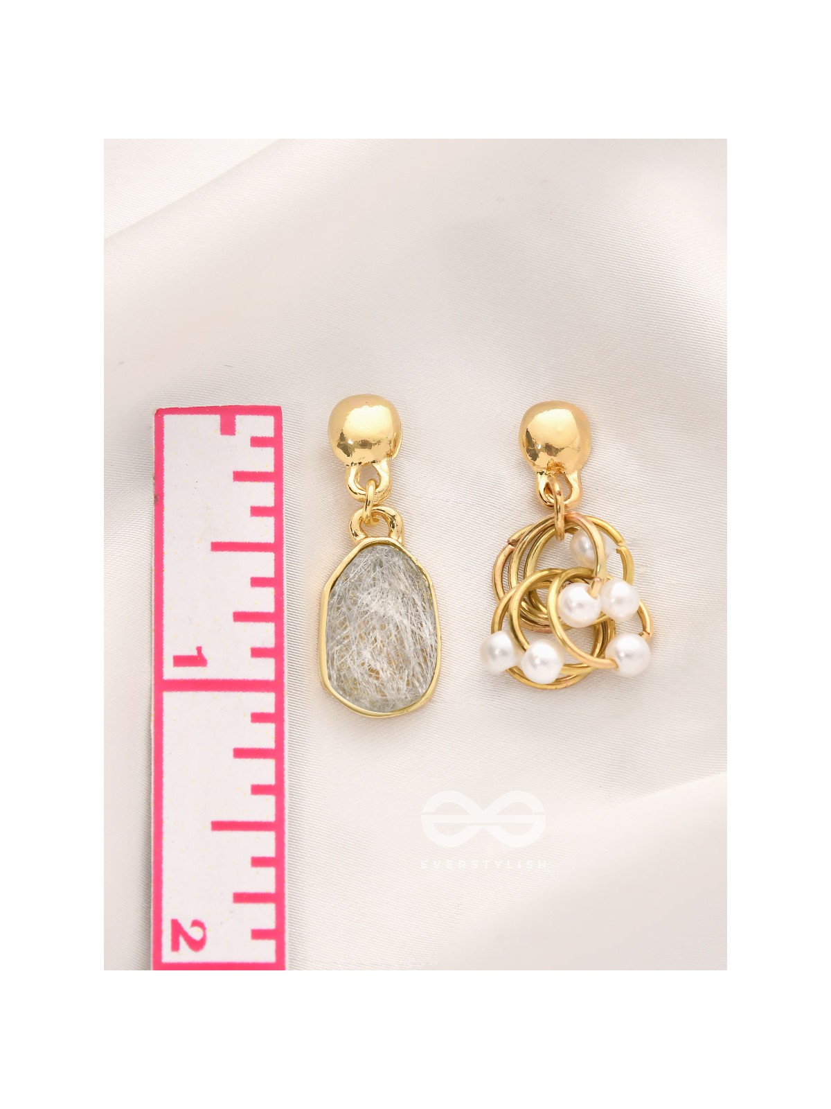 The Entangled Glamour - Statement Golden Earrings