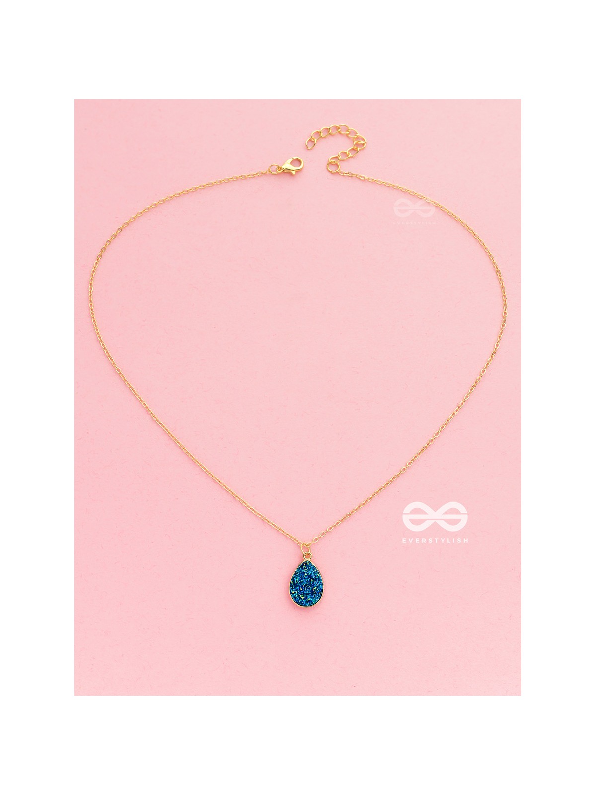 The Enticing Droplet - Embellished Golden Neckpiece