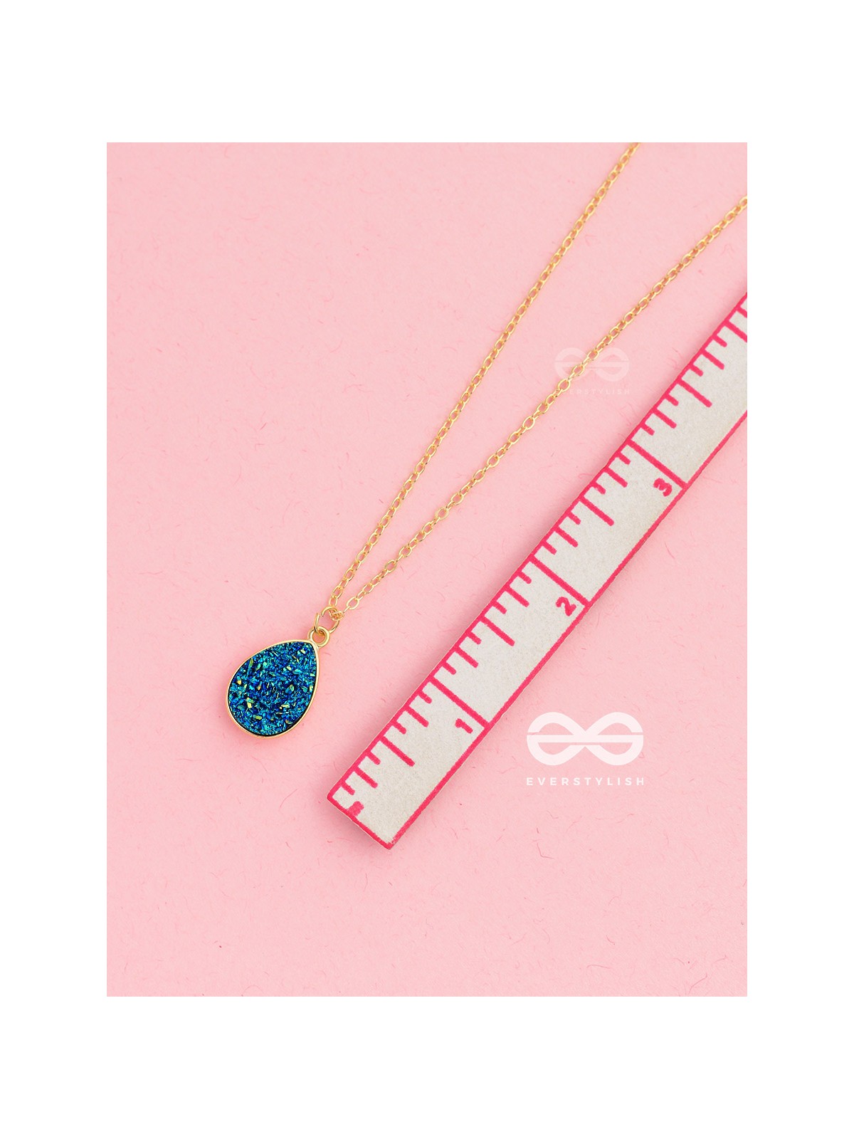 The Enticing Droplet - Embellished Golden Neckpiece