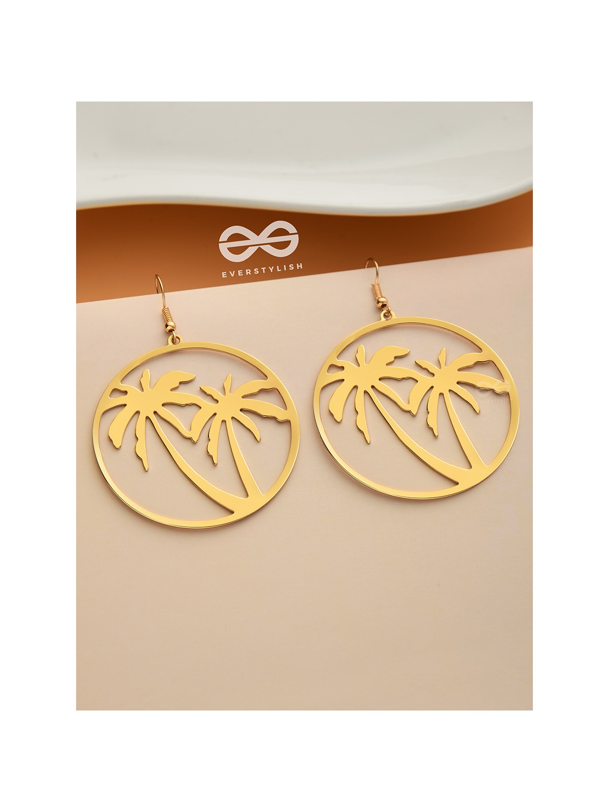 As Fun as the Beach - Golden Dangler Earrings