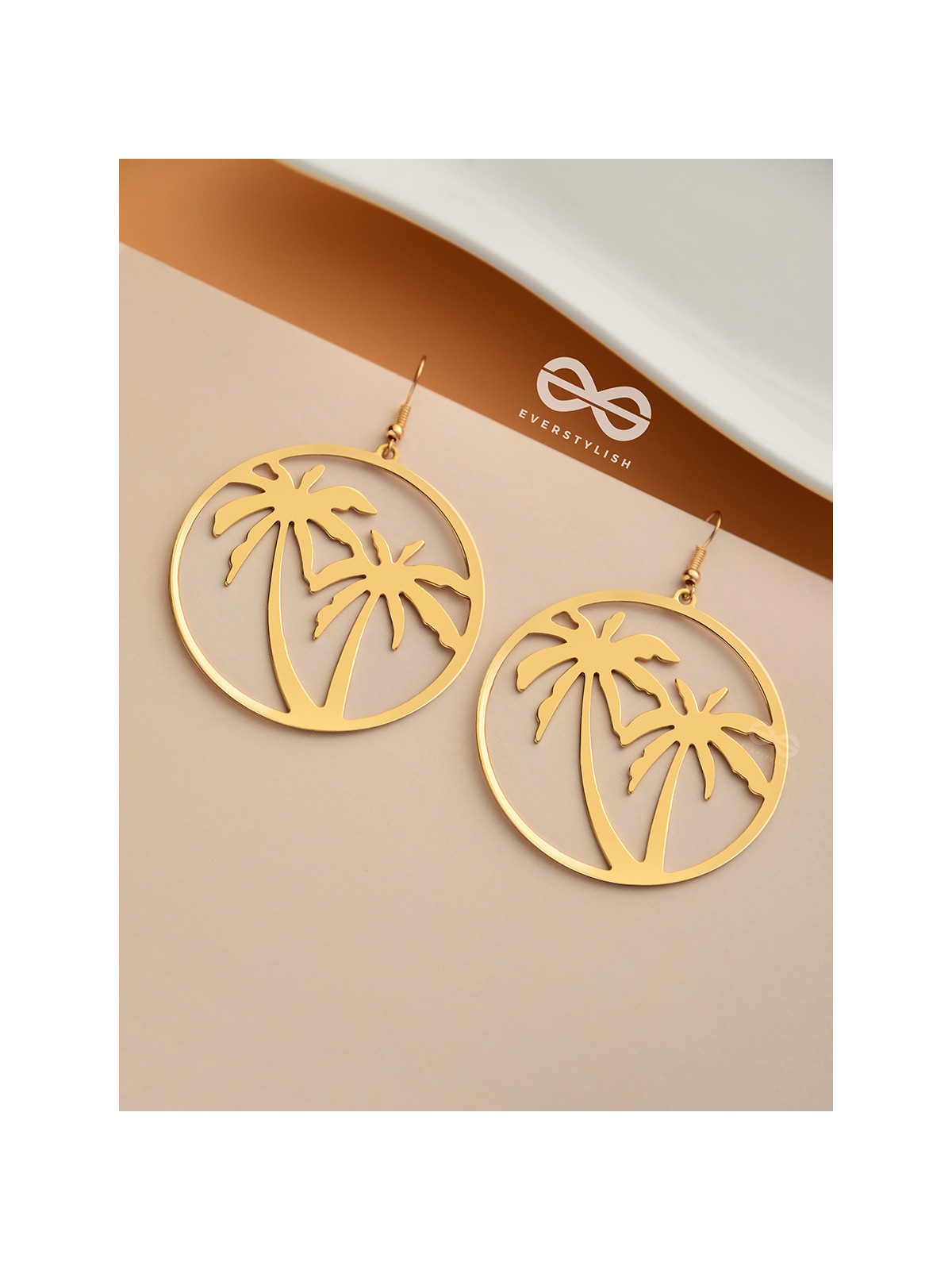 As Fun as the Beach - Golden Dangler Earrings