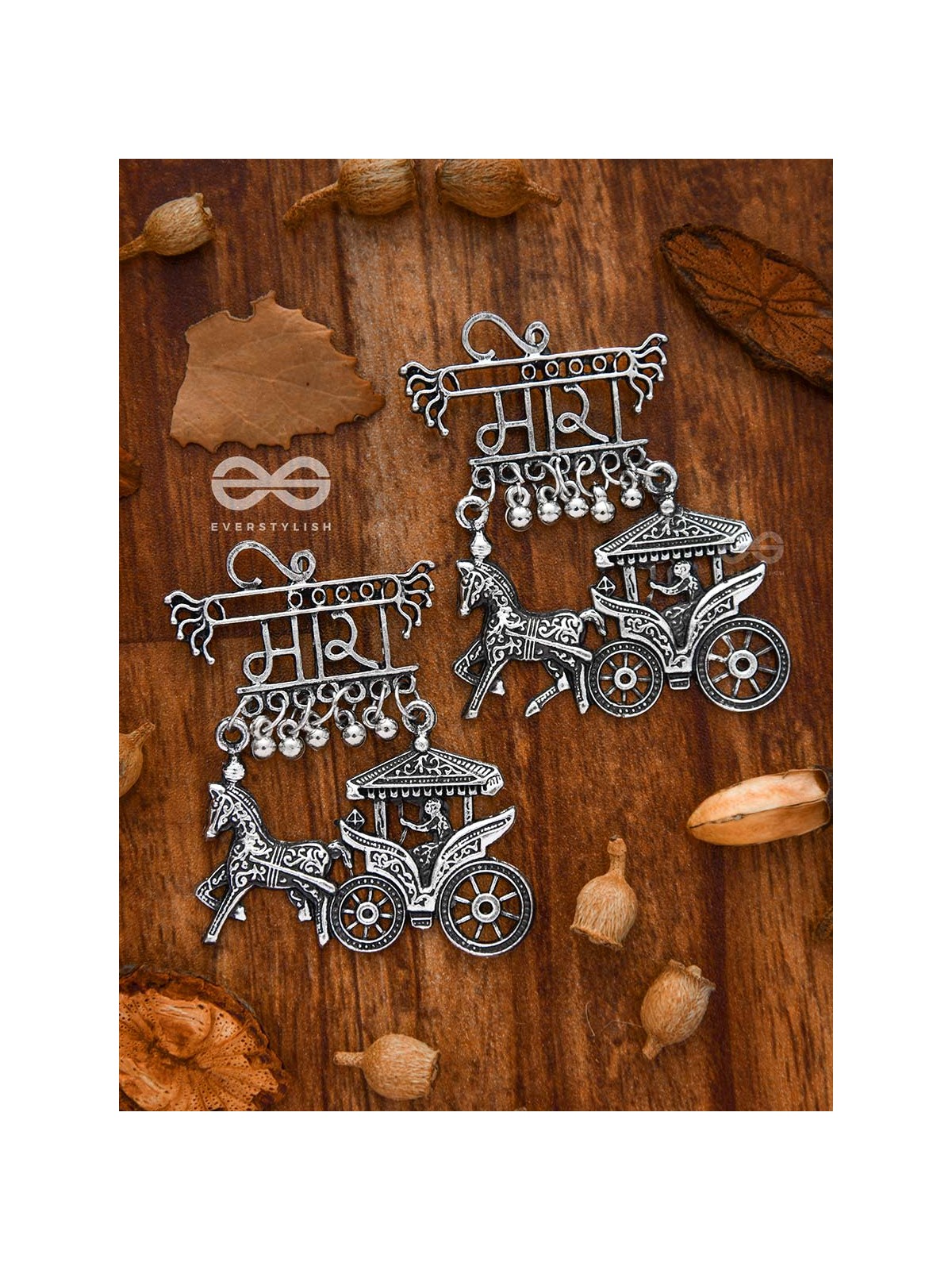 The Ethnic Statement Artwork - Oxidised Boho Earrings