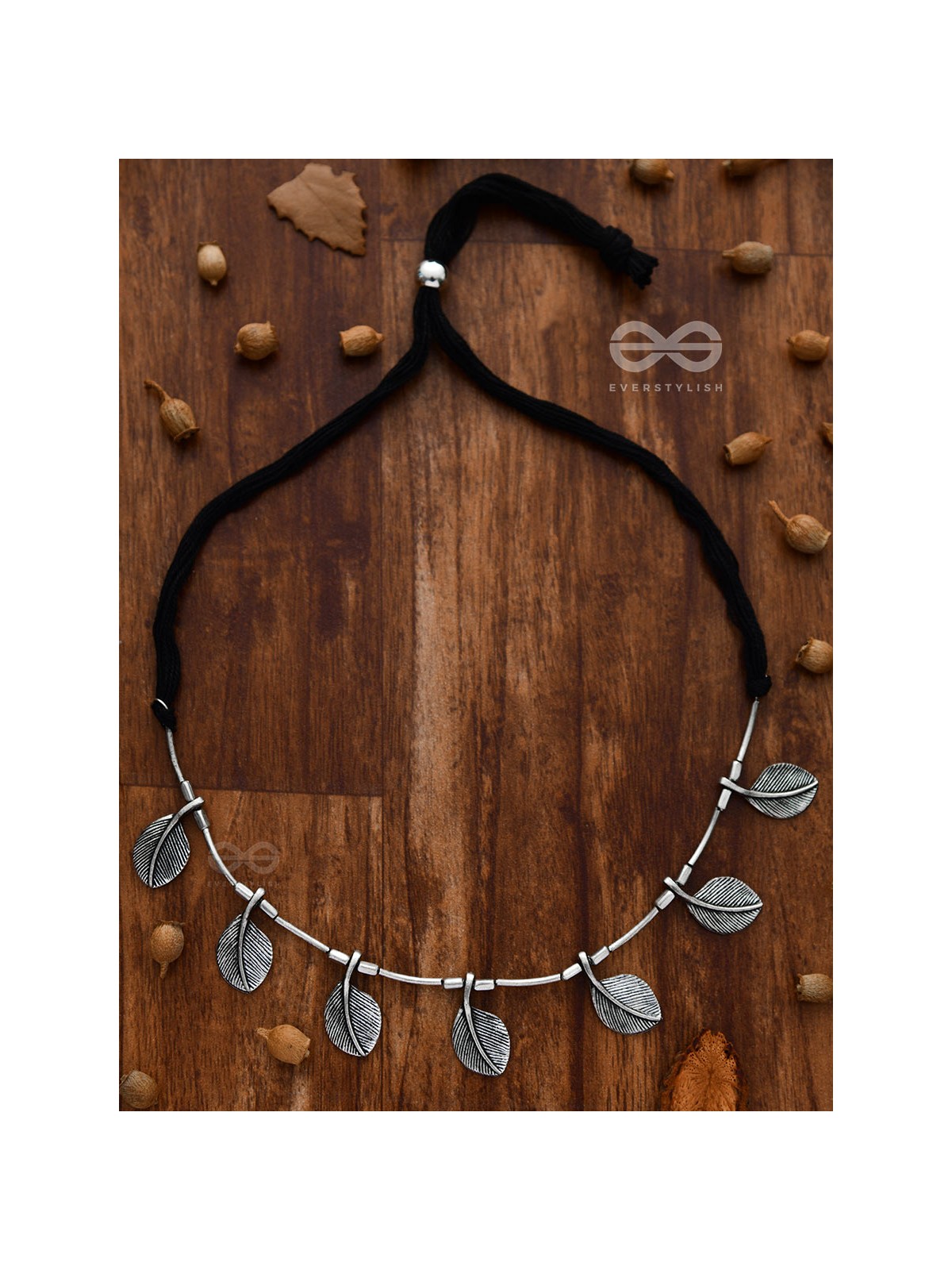 The Bohemian Leaflet Neckpiece - Oxidised Boho Collection