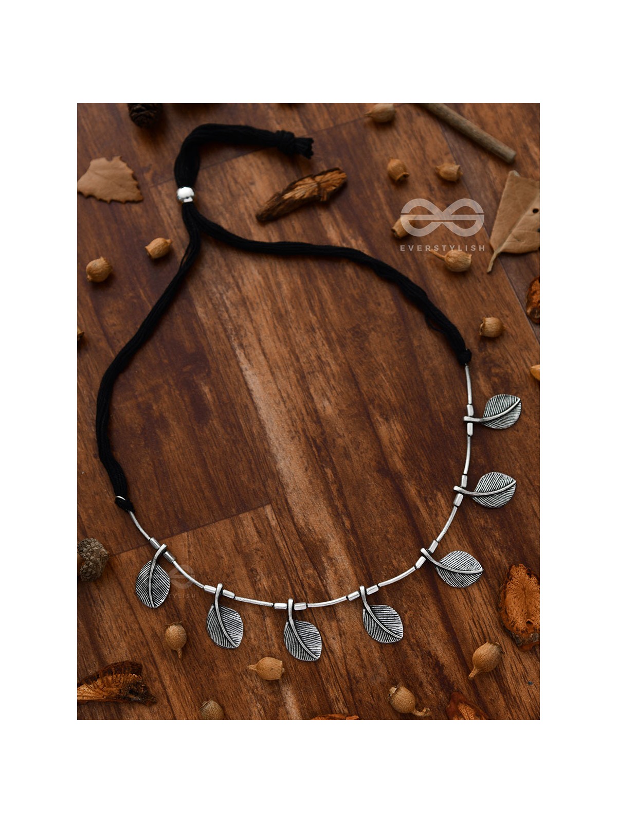 The Bohemian Leaflet Neckpiece - Oxidised Boho Collection