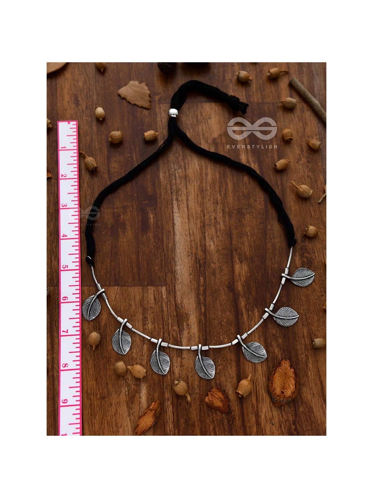 The Bohemian Leaflet Neckpiece - Oxidised Boho Collection