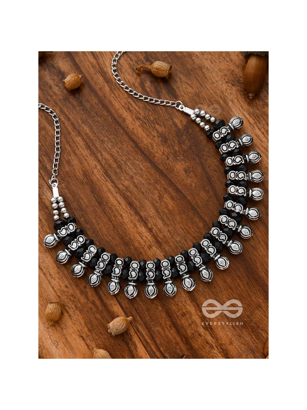 The Bohemian Elegance - Oxidised Statement Neckpiece