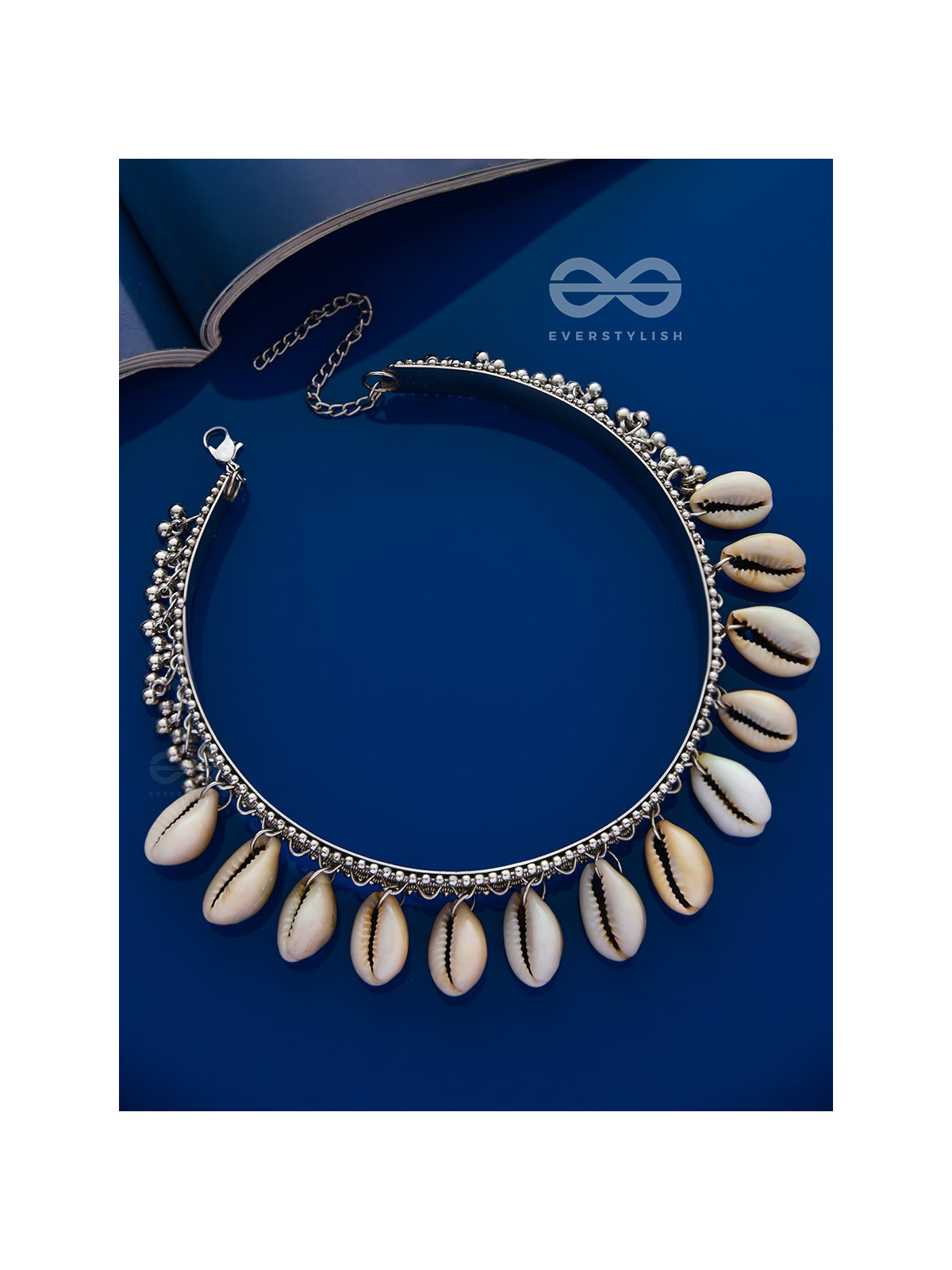 A Bohemian Indulgence - Oxidised Shell Choker Neckpiece