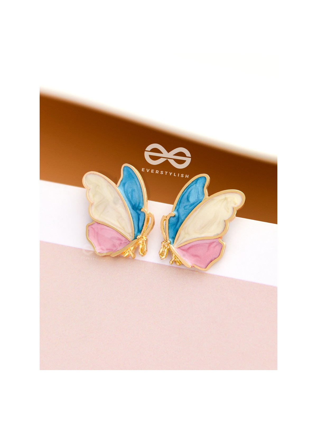 The Bewitching Butterflies - Statement Enamelled Studs