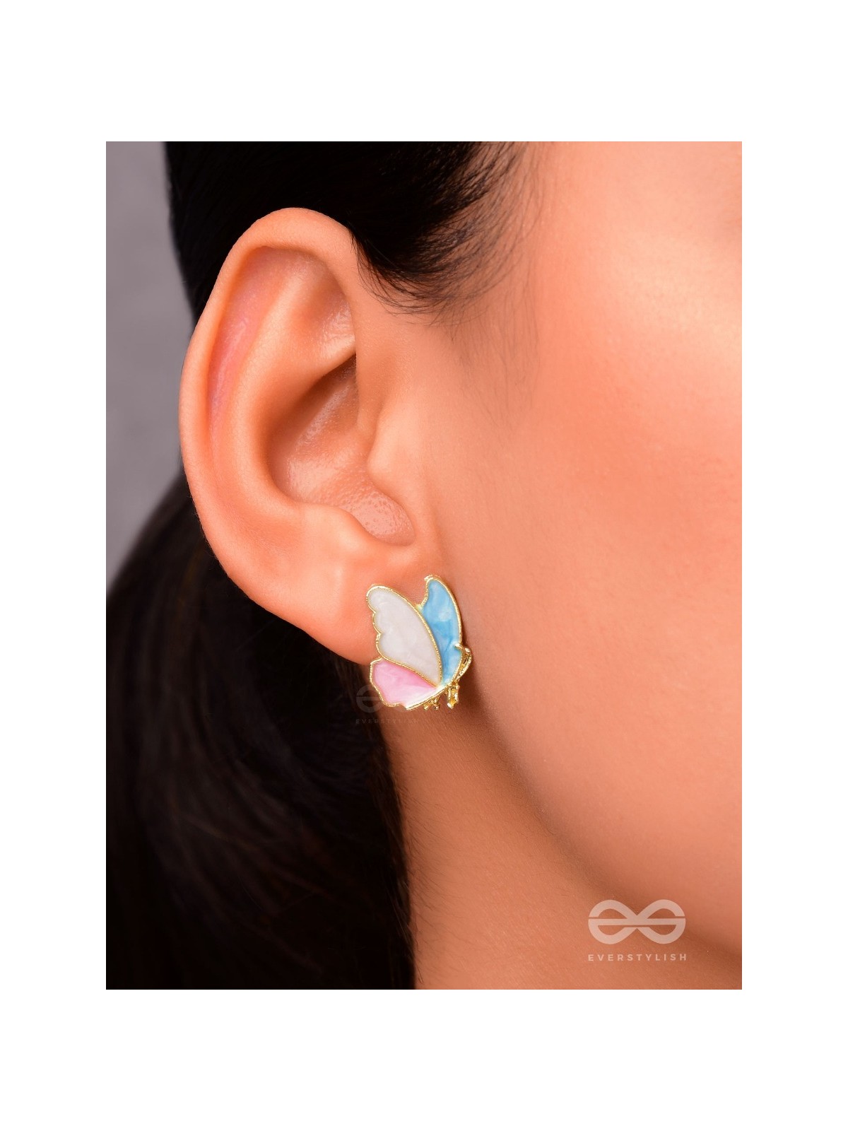 The Bewitching Butterflies - Statement Enamelled Studs