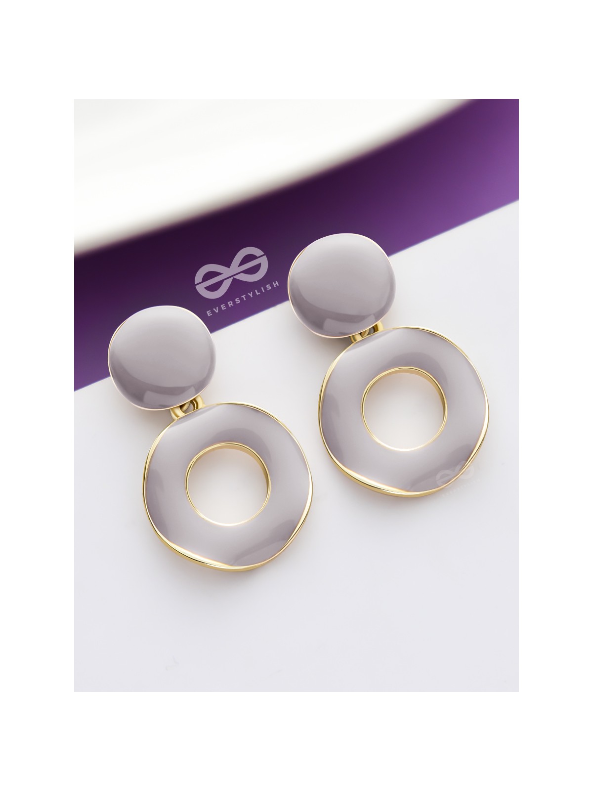 The Classy Glam - Statement Enammed Earrings